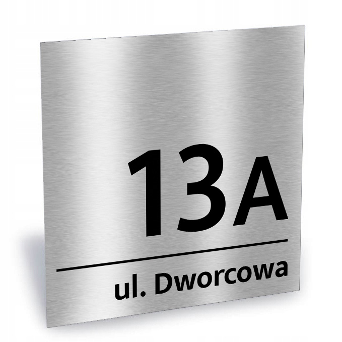 tabliczka tablica ADRESOWA numer domu 30x30 alu
