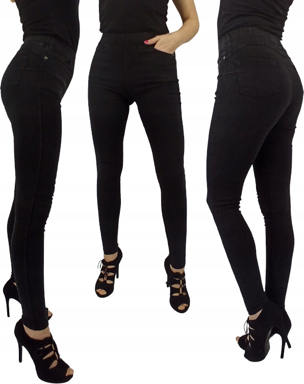 

Spodnie damskie Push Up jeans Czarny *XL/XXL*