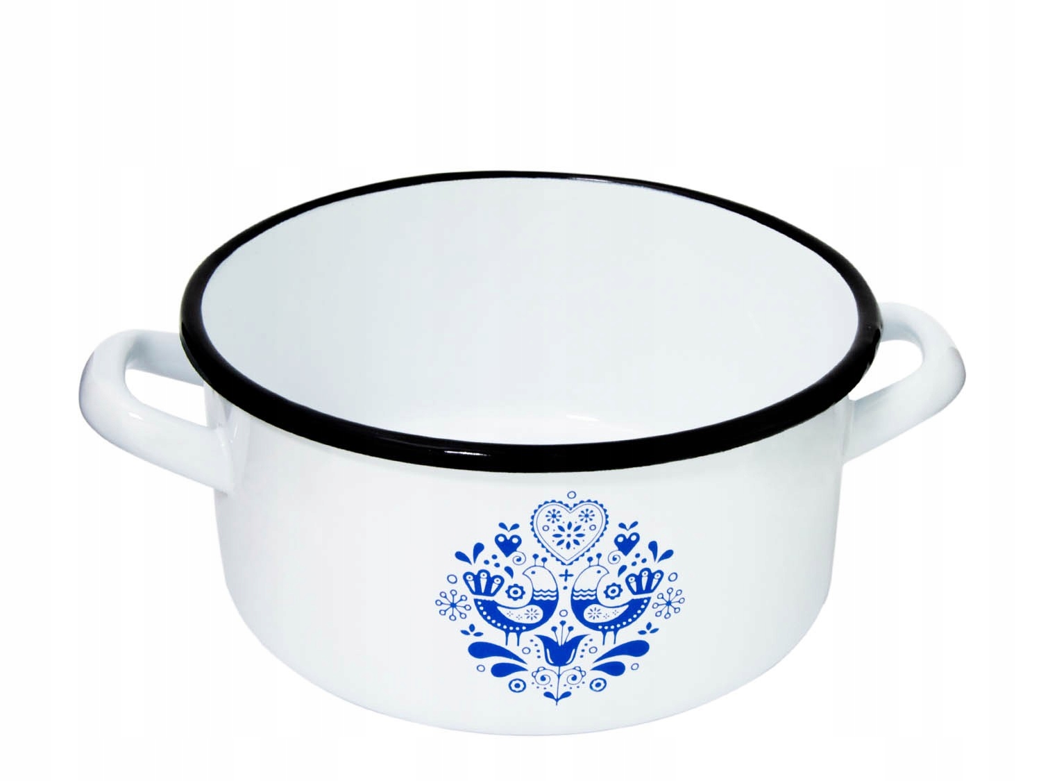 

Garnek niski emaliowany 4L Indukcja 22cm Folklor