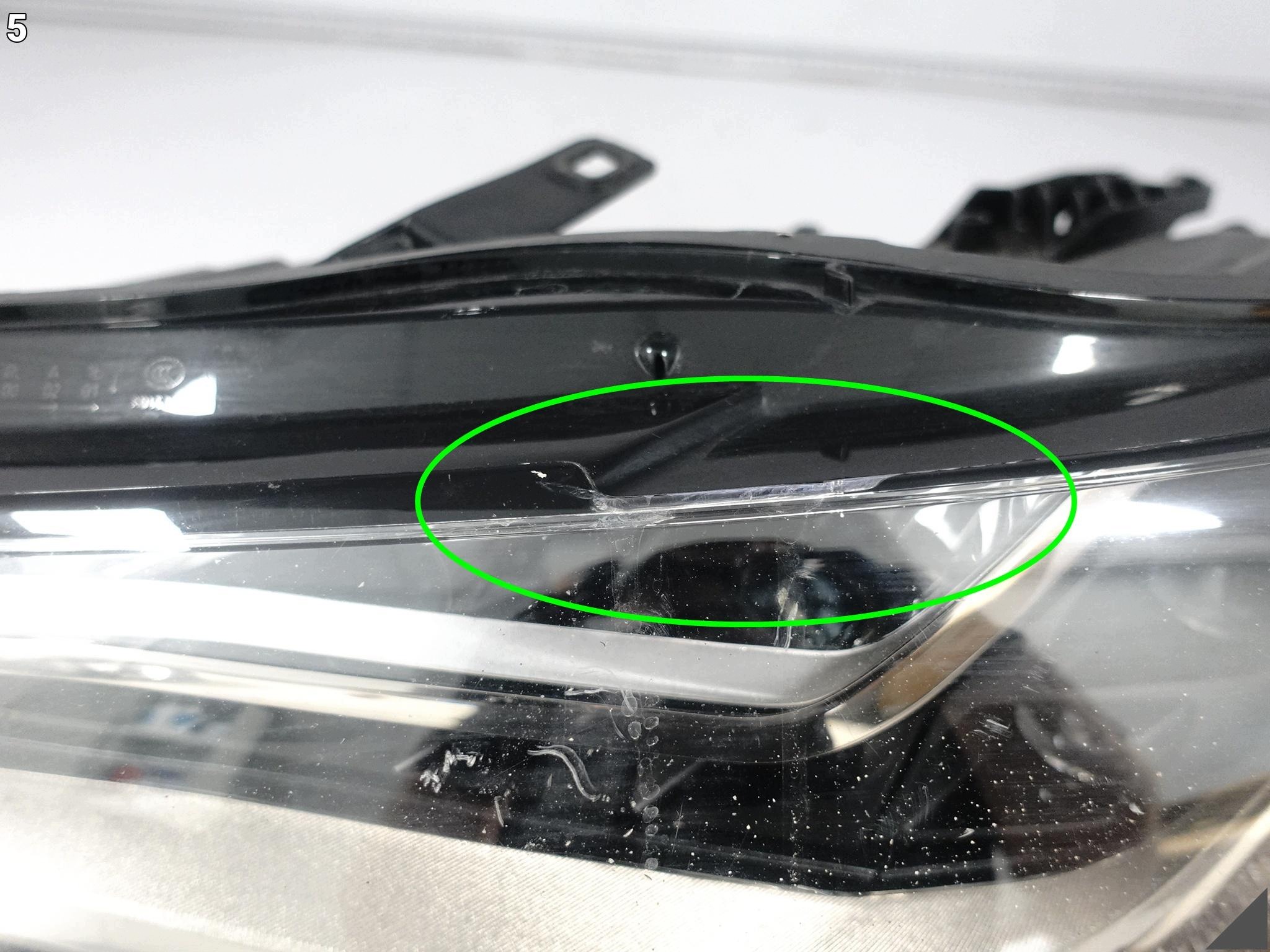 AUDI RS6 4G0 C7 11-14 light FULL LED left front EUROPA CIEMNA black