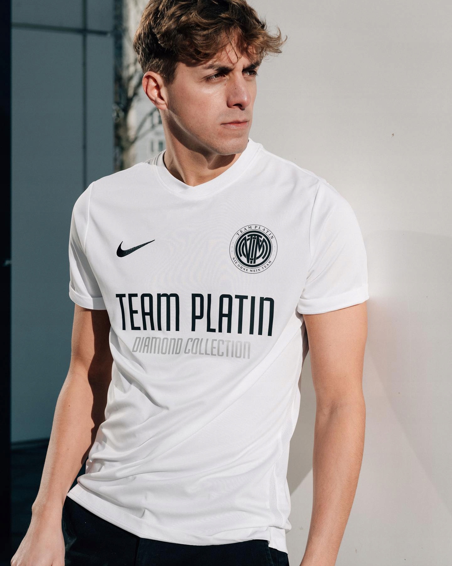 KOSZULKA NIKE MĘSKA TEAM PLATIN SPORTOWA DRY-FIT rozmiar L Marka Nike