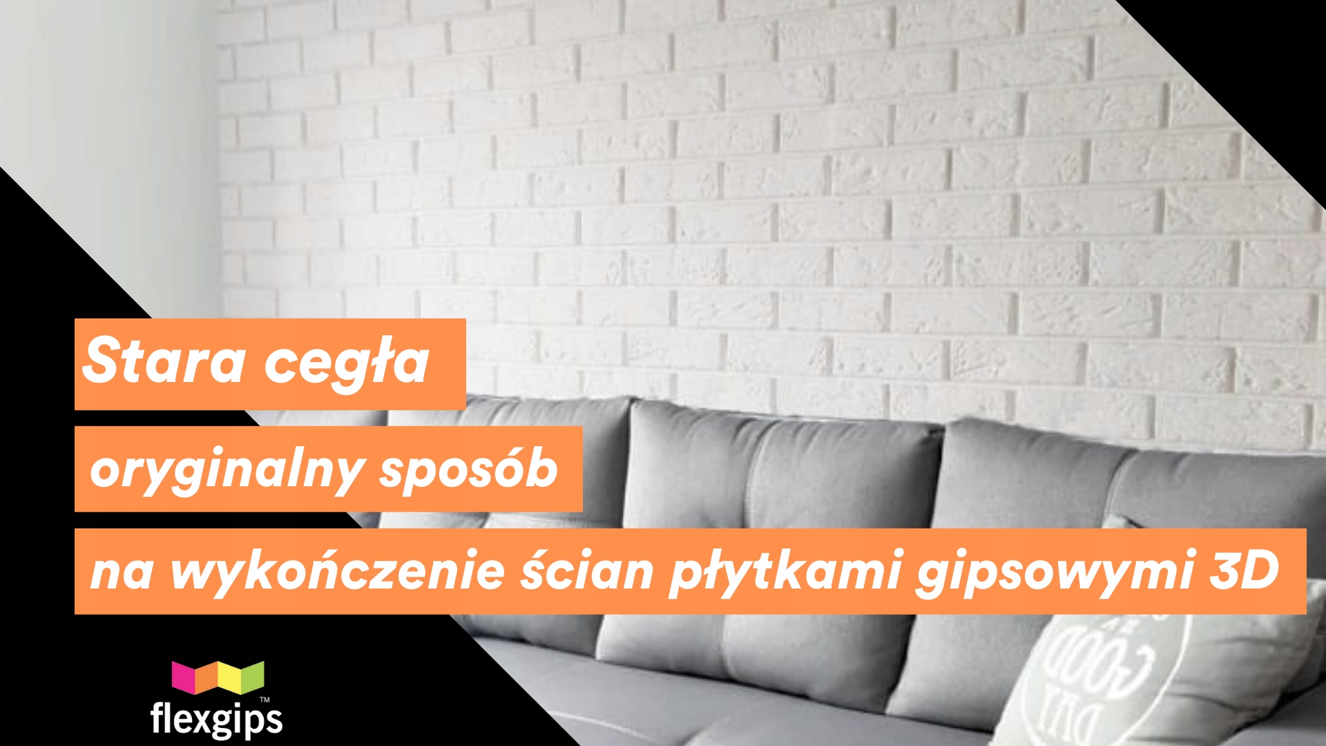 KAMIEŃ DEKORACYJNY 3D PANEL ŚCIENNY GIPS PŁYTKI Marka Flexgips