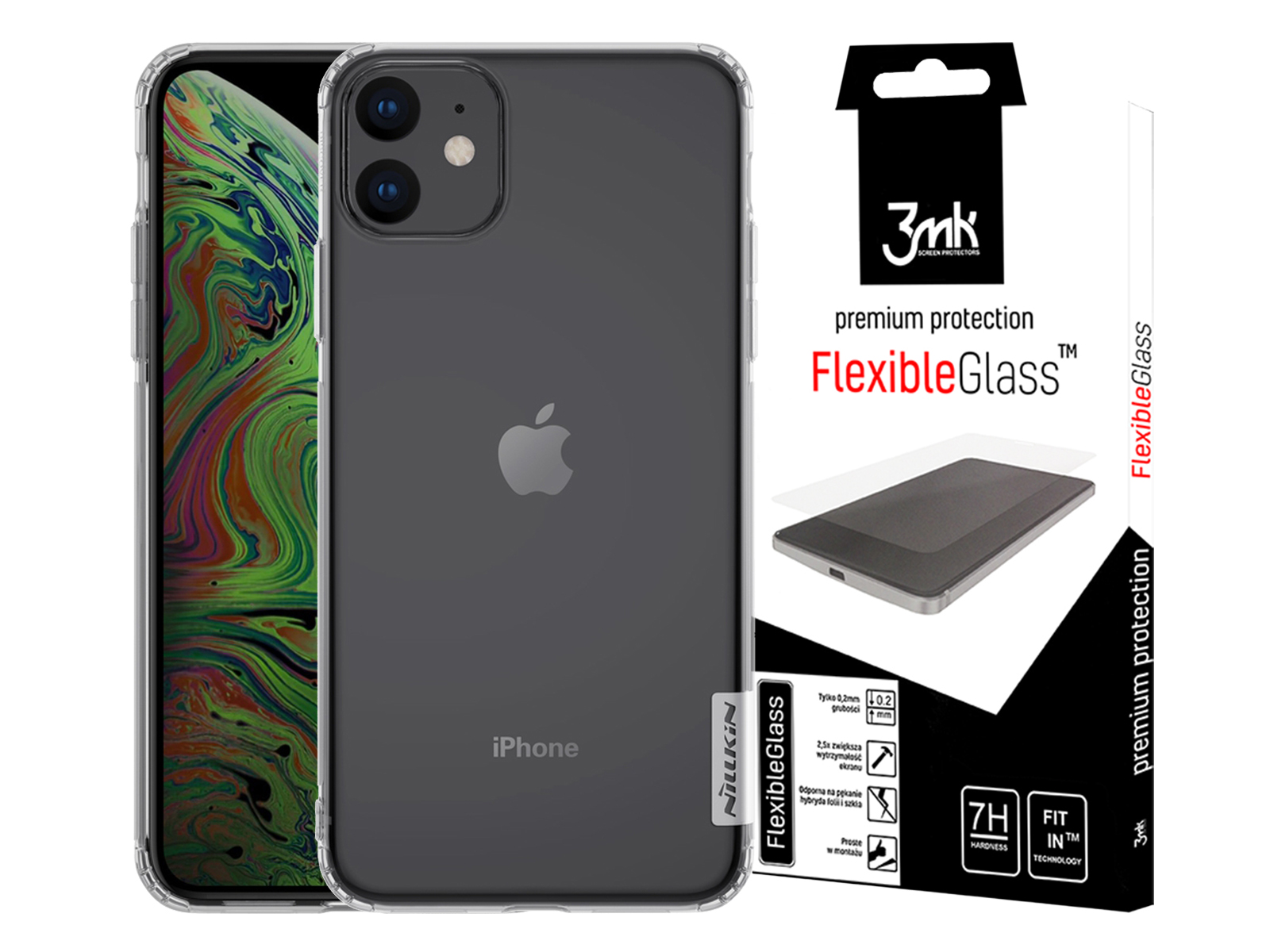 

Nillkin Nature Etui Case Do Iphone 11 + Szkło 3MK