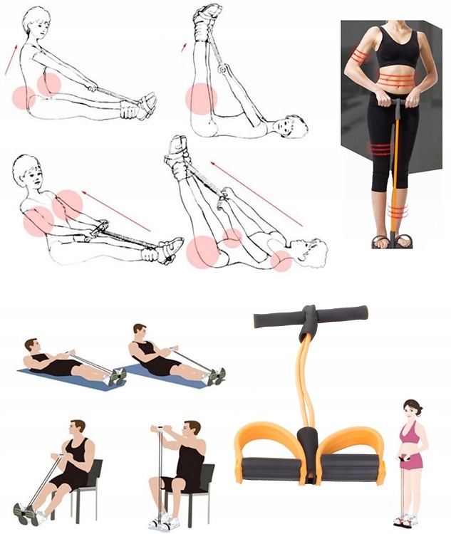 EKSPANDER GUMOWY Z MOCOWANIEM NA STOPY - TRENING Marka Verk group