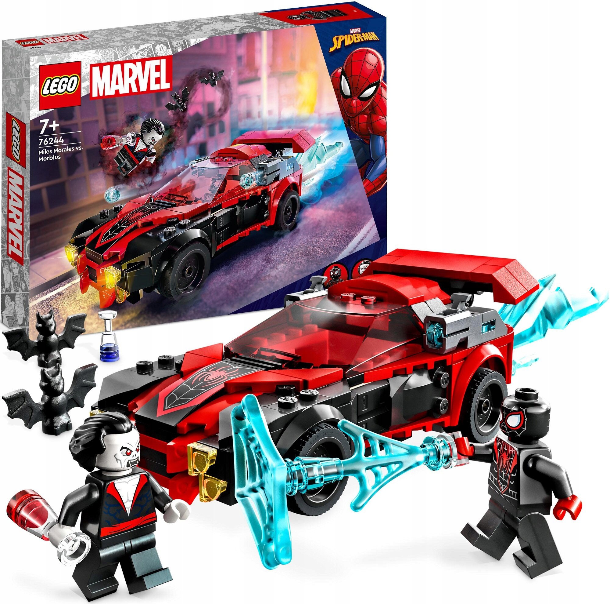 stavebnice Lego Marvel 76244 Miles Morales Vs Morbius Spider Man 220 Dílků