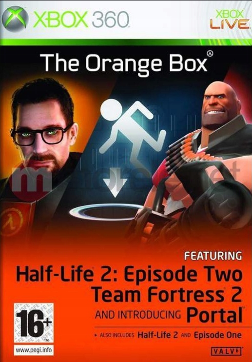 The Orange Box Xbox 360 pudełkowa