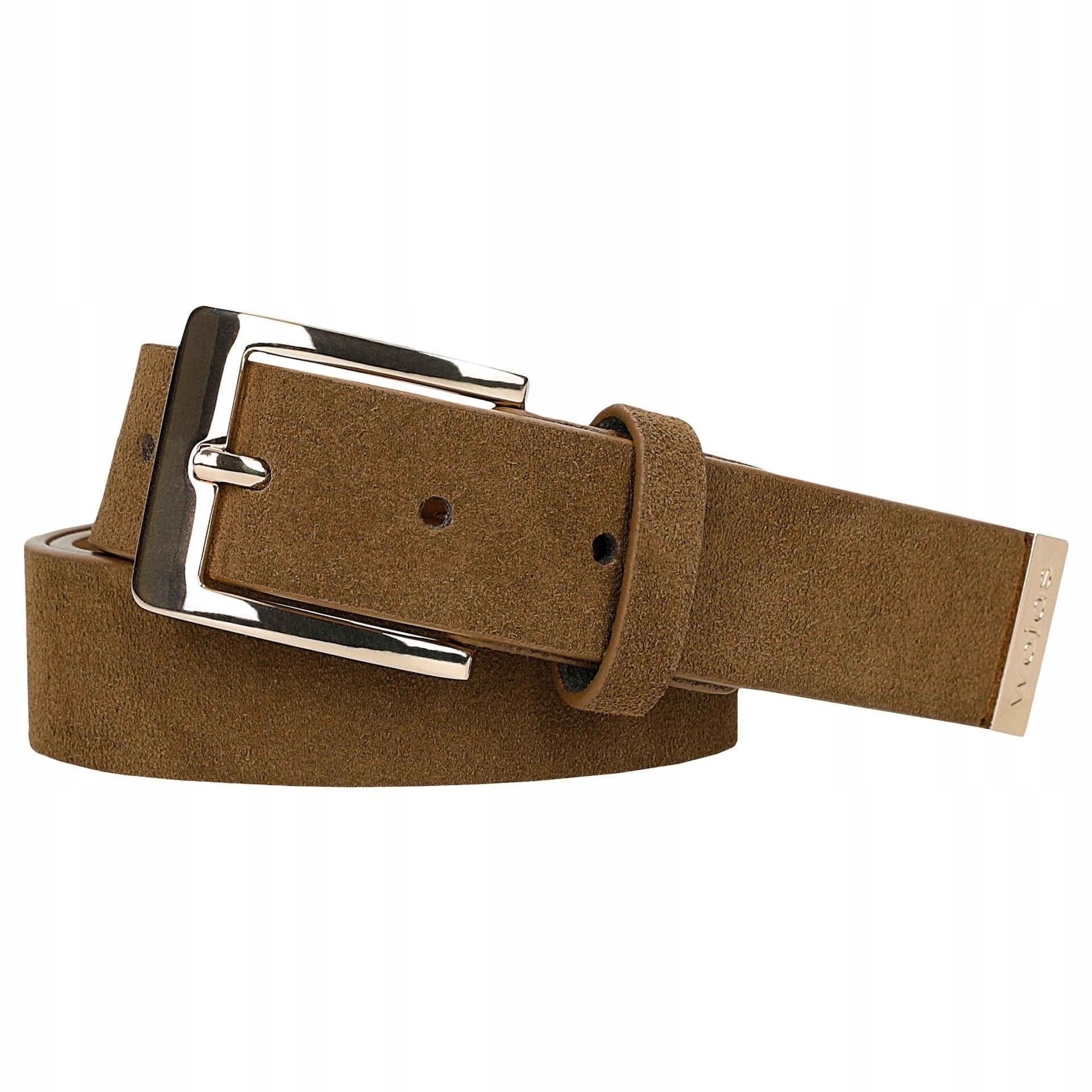 Hnědý pásek se zlatou sponou vel. 100