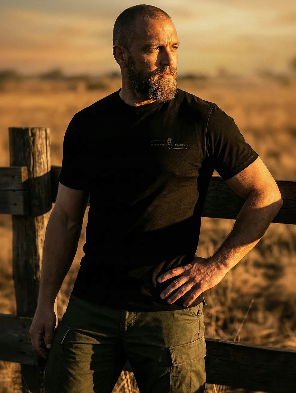 Extrema Ratio Tričko Manica Corta Black M