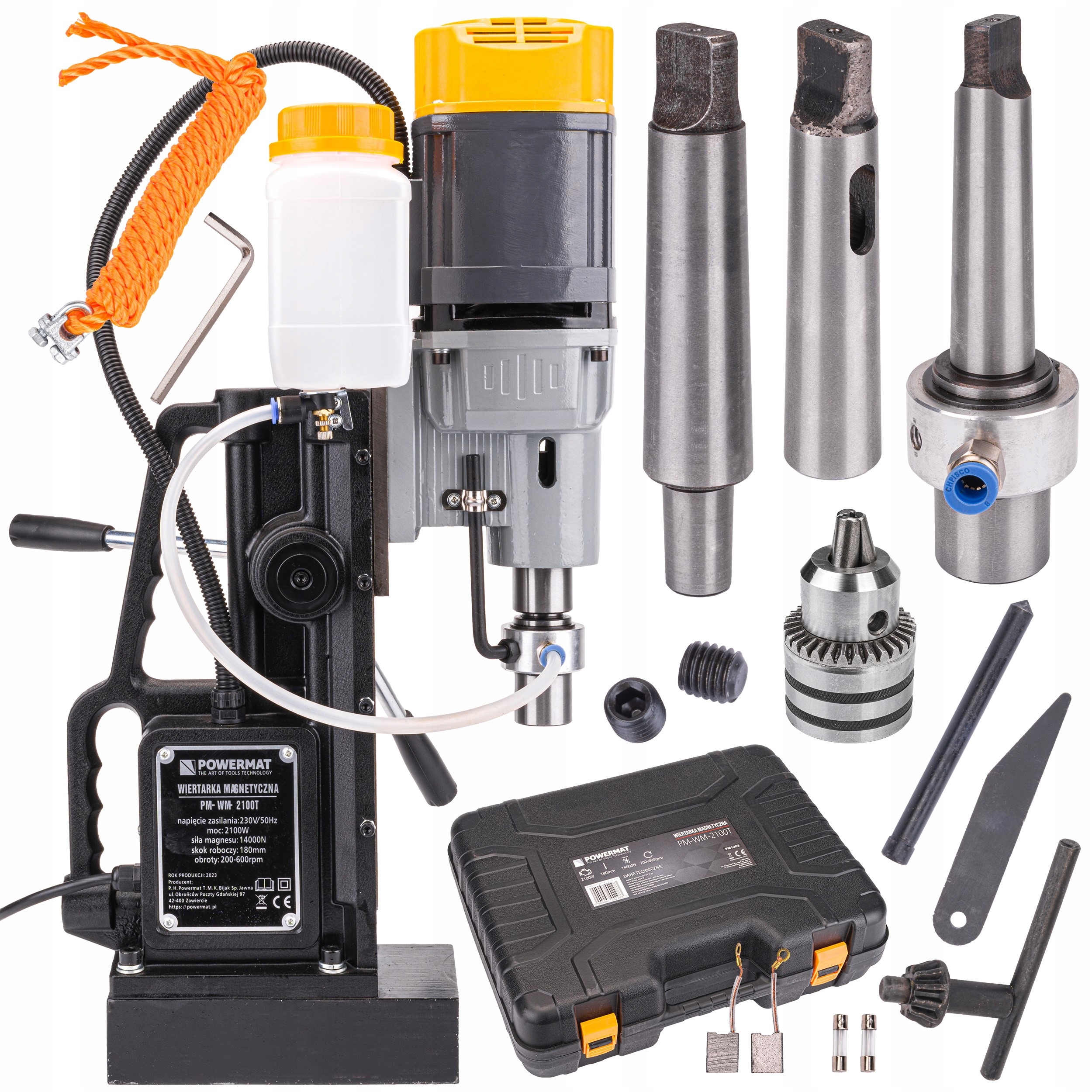 Magnetická vrtačka Závitník 2100W 50mm MT3 MT2