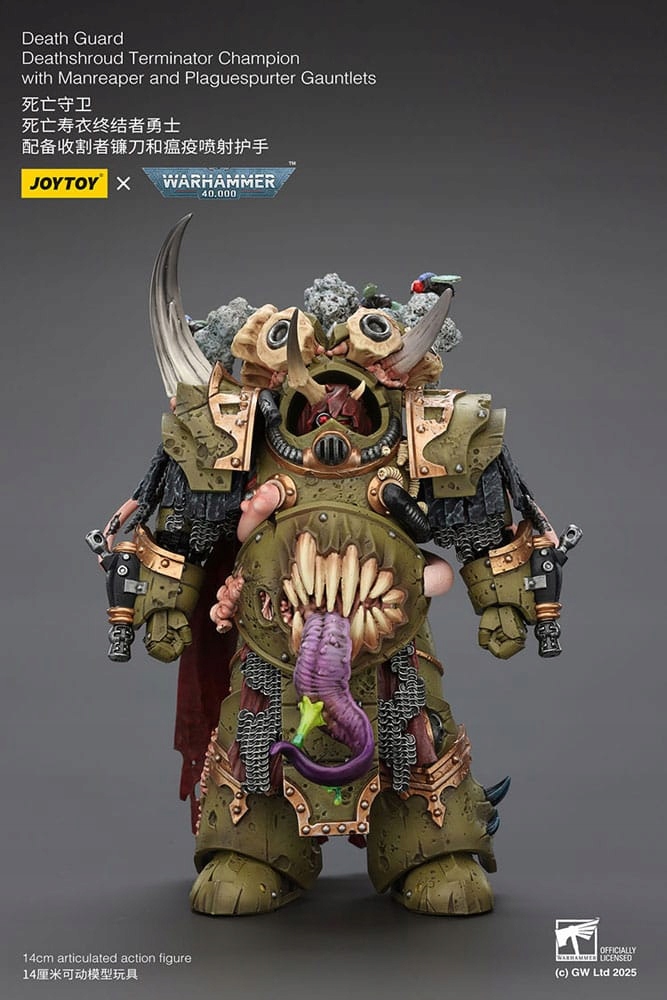 Akční figurka Warhammer 40k 1/18 Death Guard Deathshroud Terminator Champion
