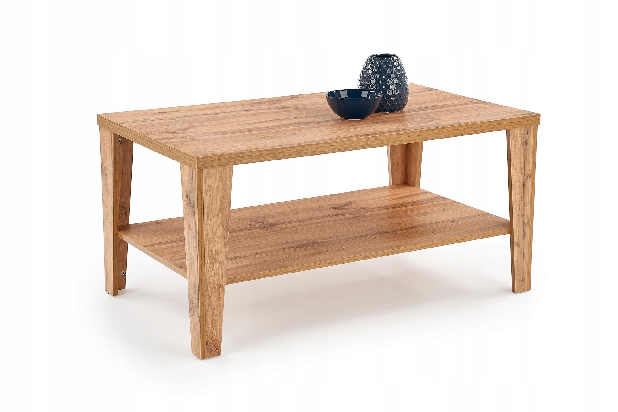 STOLIK ŁAWA Z PÓŁKĄ MDF DĄB VOTAN SOLIDNY