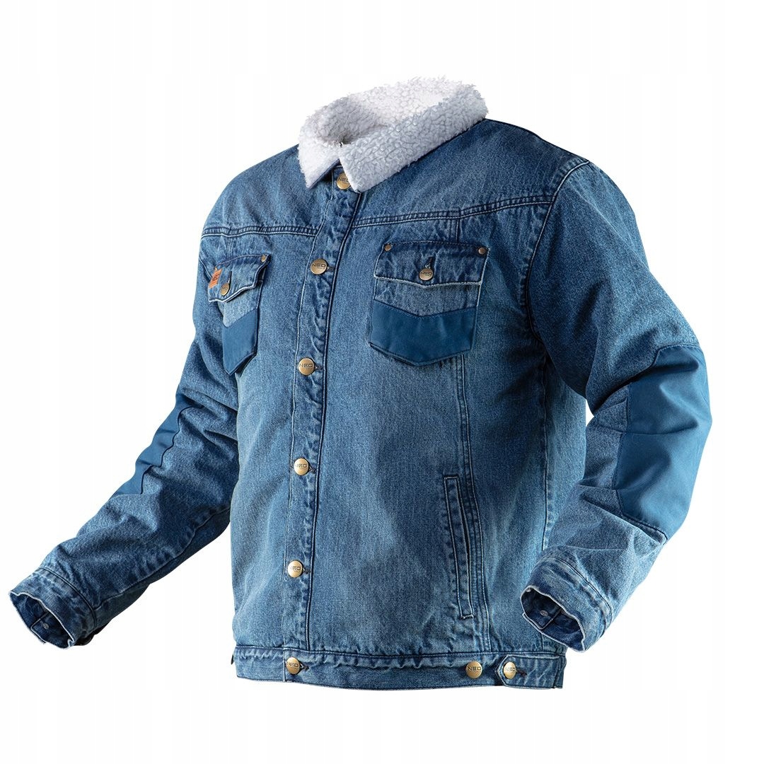 Neo Kurtka Jeansowa Ocieplana Denim Rozmiar L 81-557-L