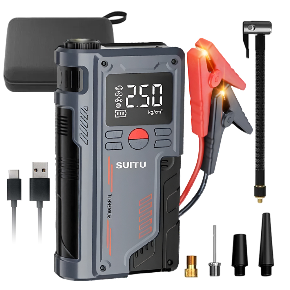 Jump Starter Booster 12V Kompresor do auta Fúkač Powerbank 20000 mAh