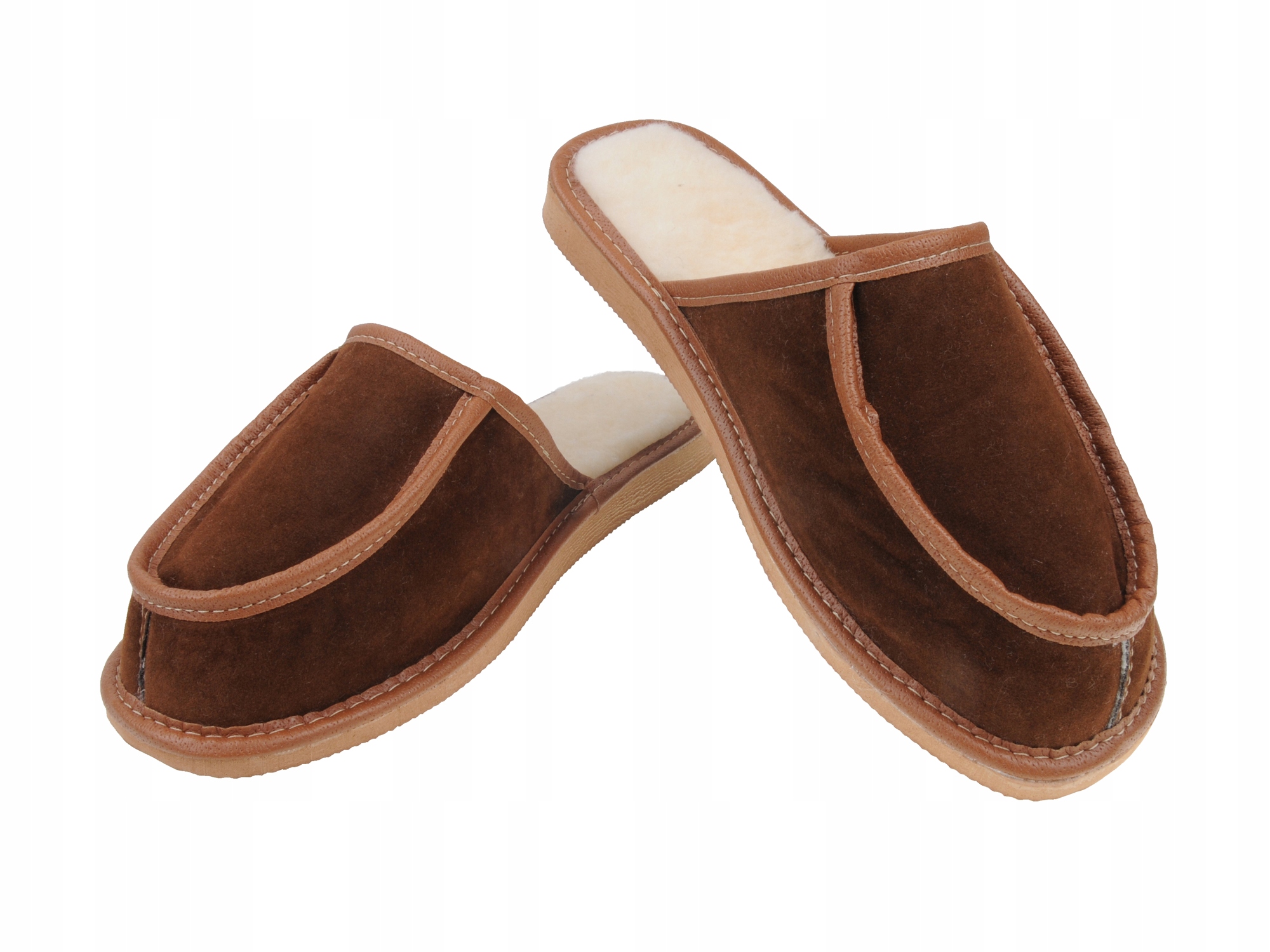 

Szerokie skórzane tęgie ocieplane kapcie ciepłe 39