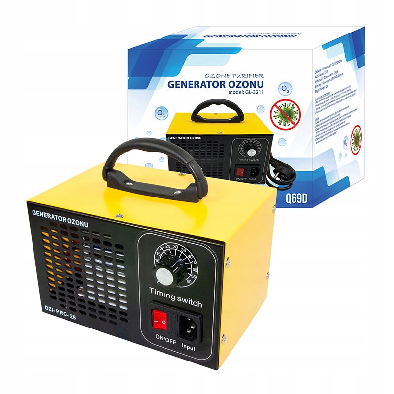 Generator ozonu 28g h 120W dezynfekcja ozonem