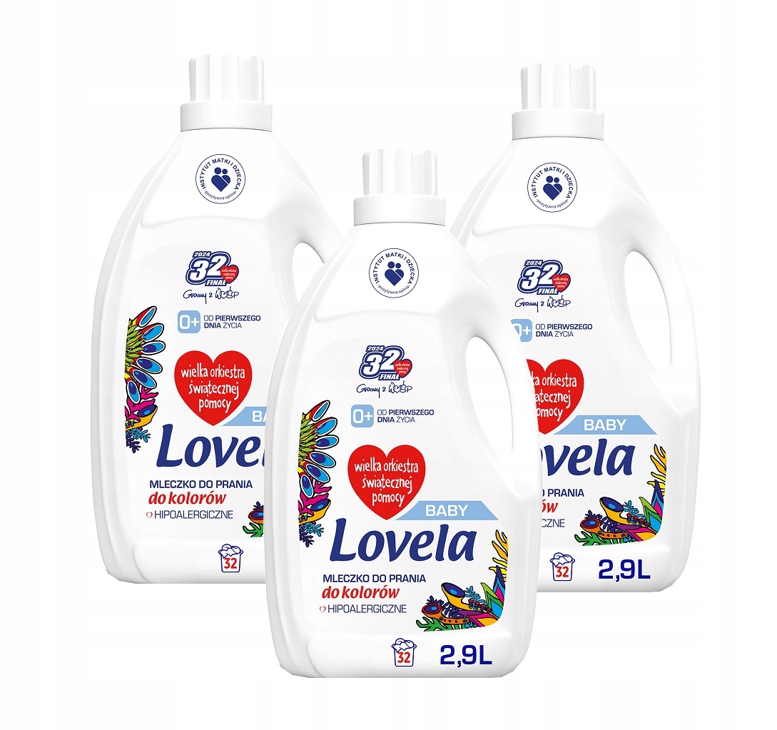 Lovela Baby hipoalergiczne mleczko do prania 3x2,9L Kolor