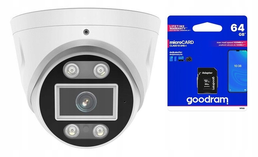 Kamera Foscam T5EP 5 Mp Poe bílá Karta Goodram 64GB