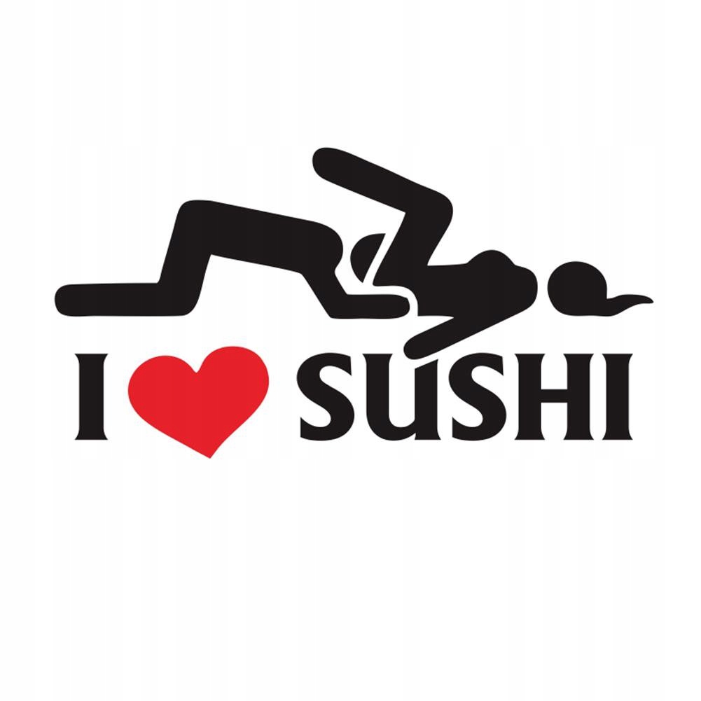 

Naklejka Na Auto Szybę Kocham Sushi