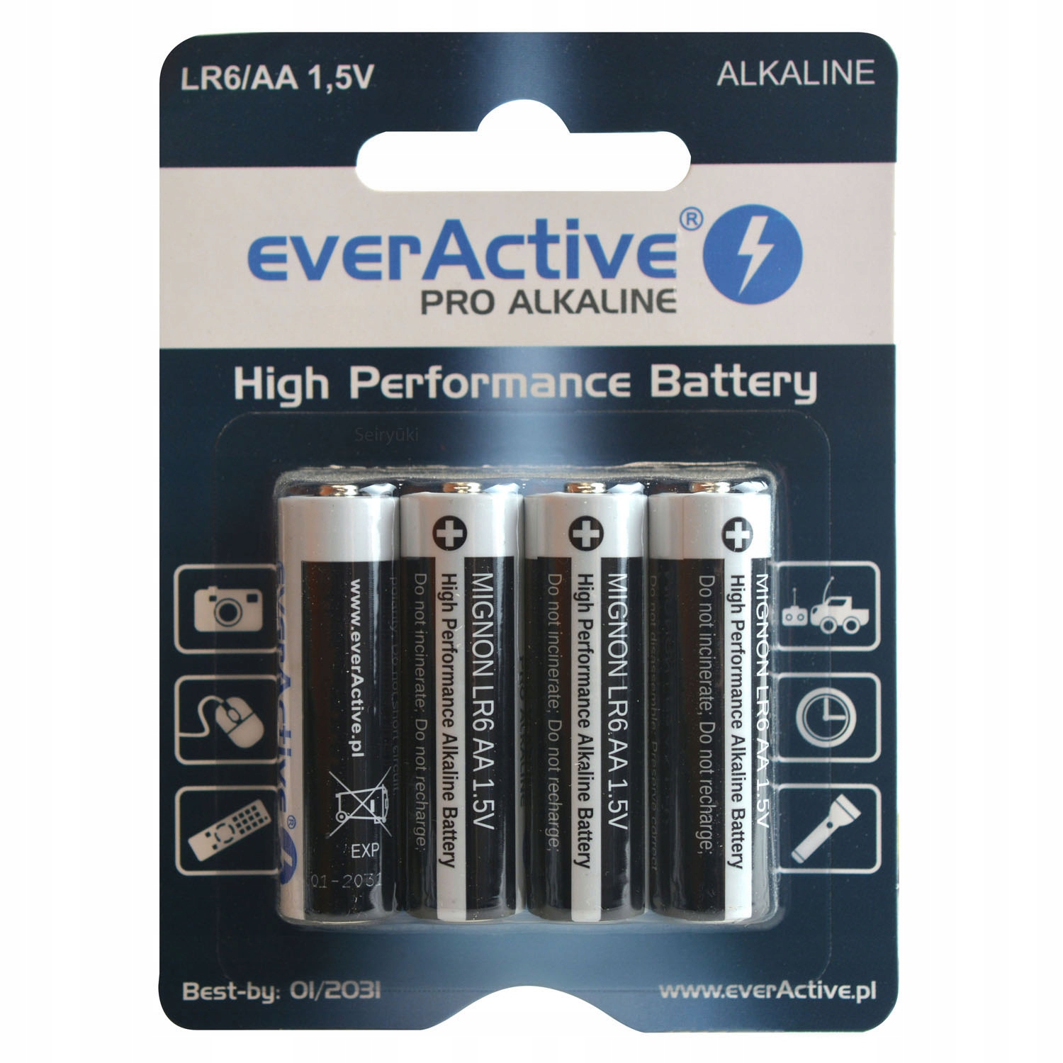 

EverActive Pro LR6 Aa 2900mAh 4szt baterie Aa