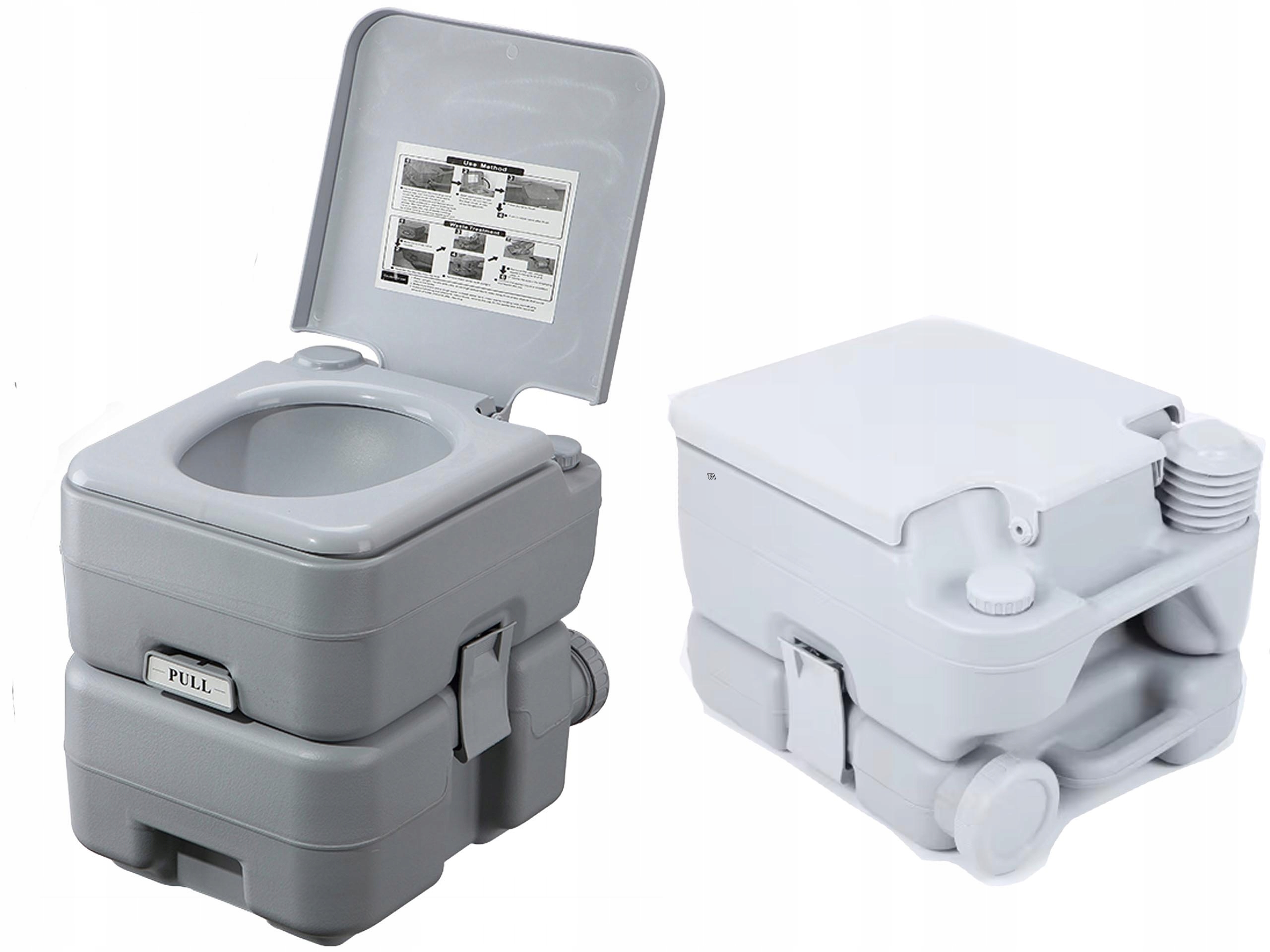 Toaleta turystyczna kempingowa przenośna łodka kamper namiot 12L+12L