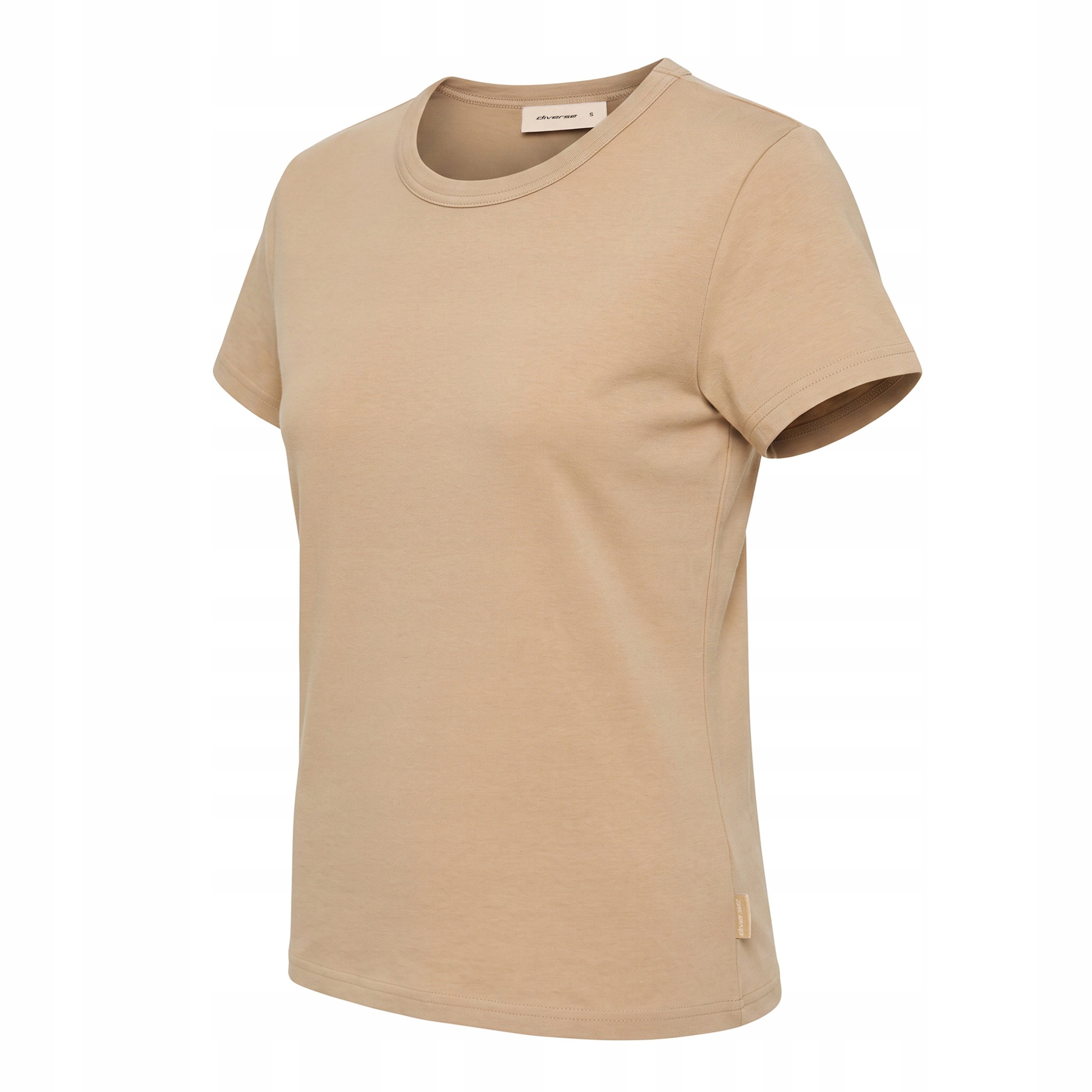 Koszulka damska T-shirt bawełniany Diverse Qulsa 264 Beż M