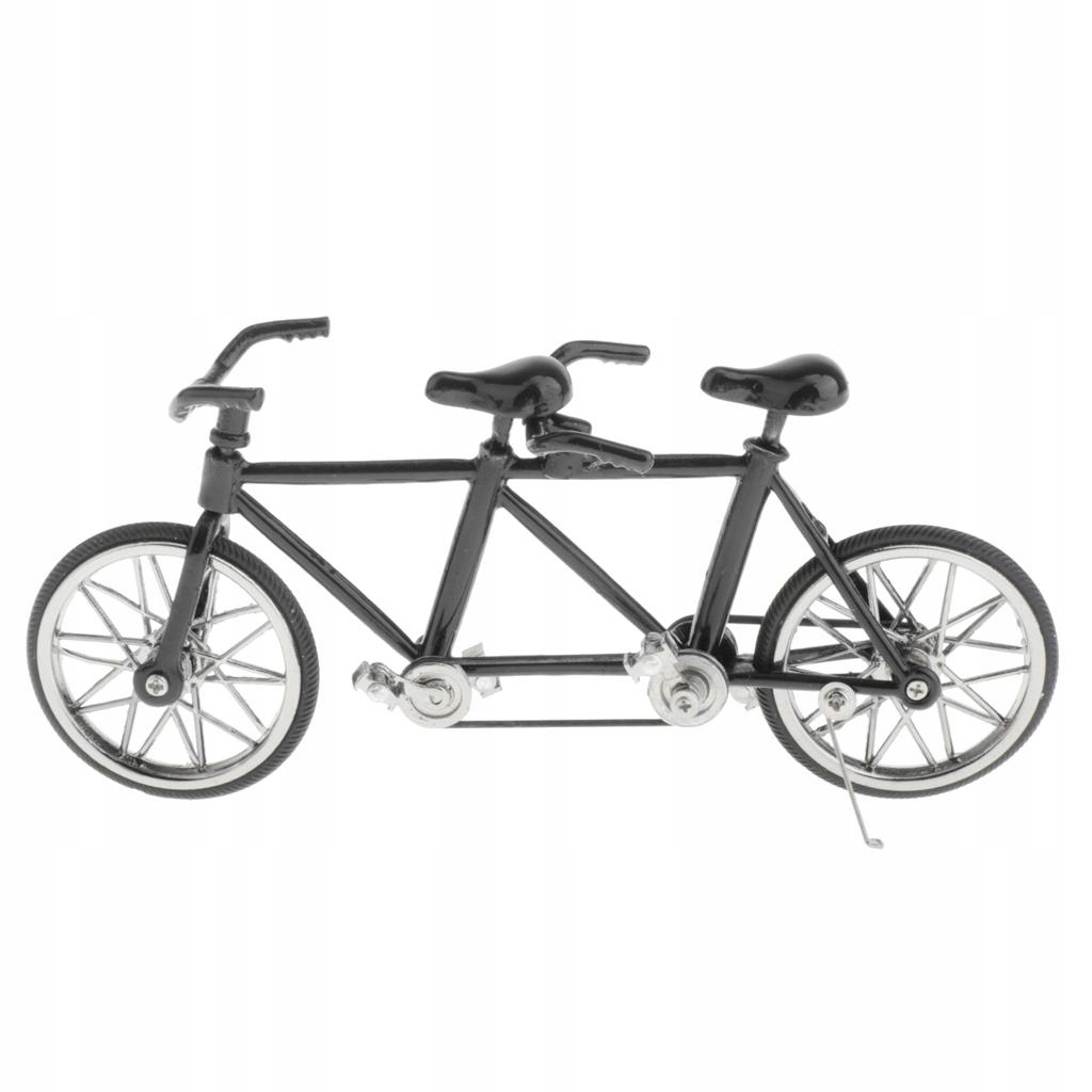Deluxe tandemowy model rowerowy Rower pełny czarny