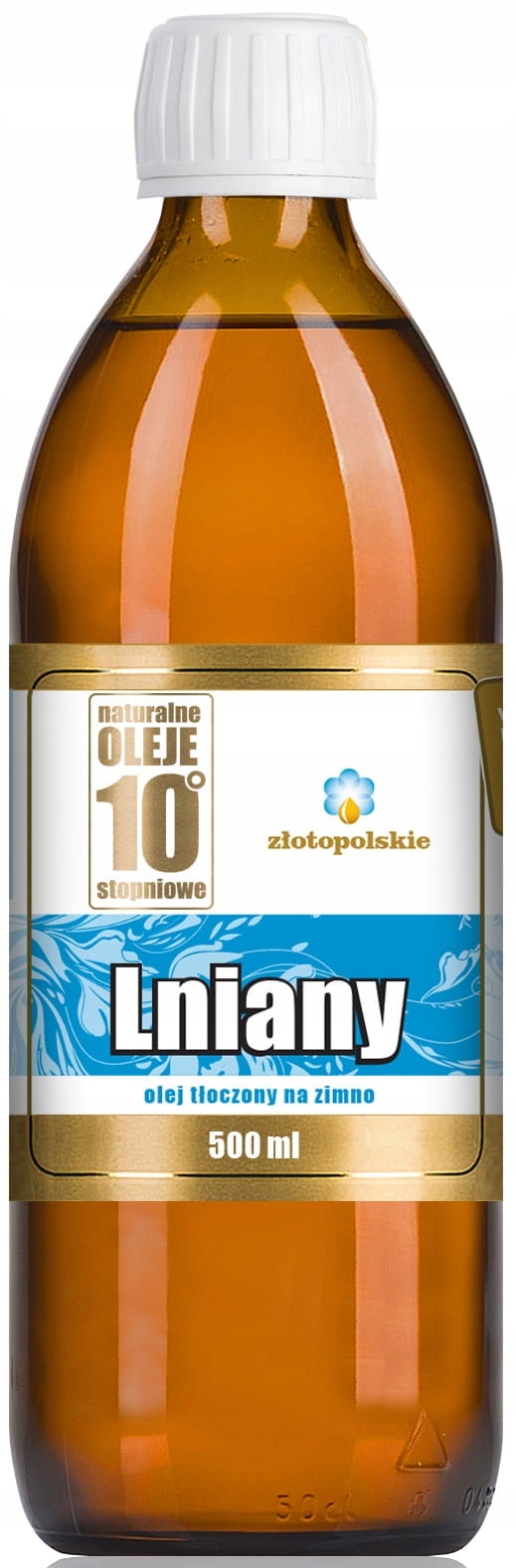 Levně Lněný Olej Lisovaný Za Studena 500 ml Polské Zlato