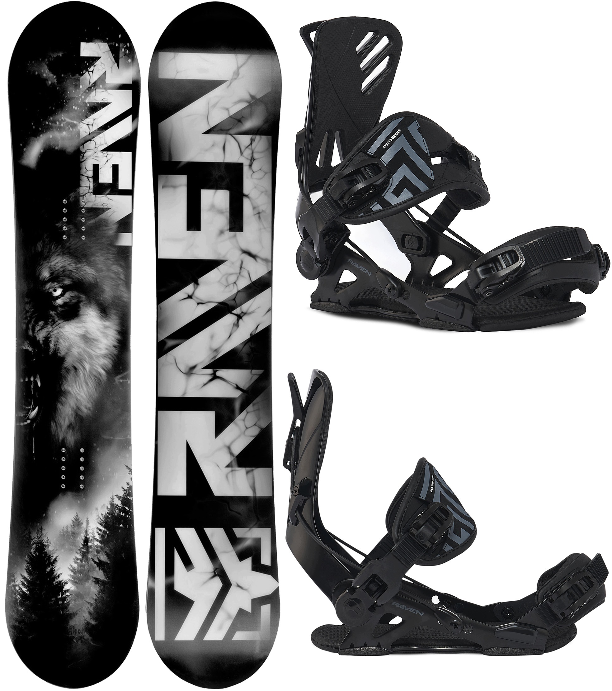 Snowboard Raven Lupus 154cm wiązania Raven Pro Gt Alu Multientry L
