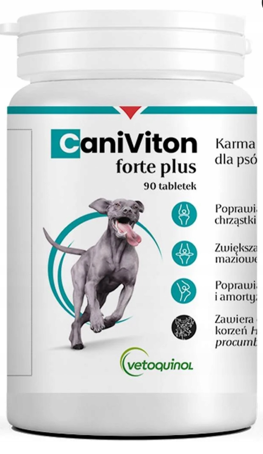 Vetoquinol Caniviton forte plus 90 tabletek na Stawy dla Psa
