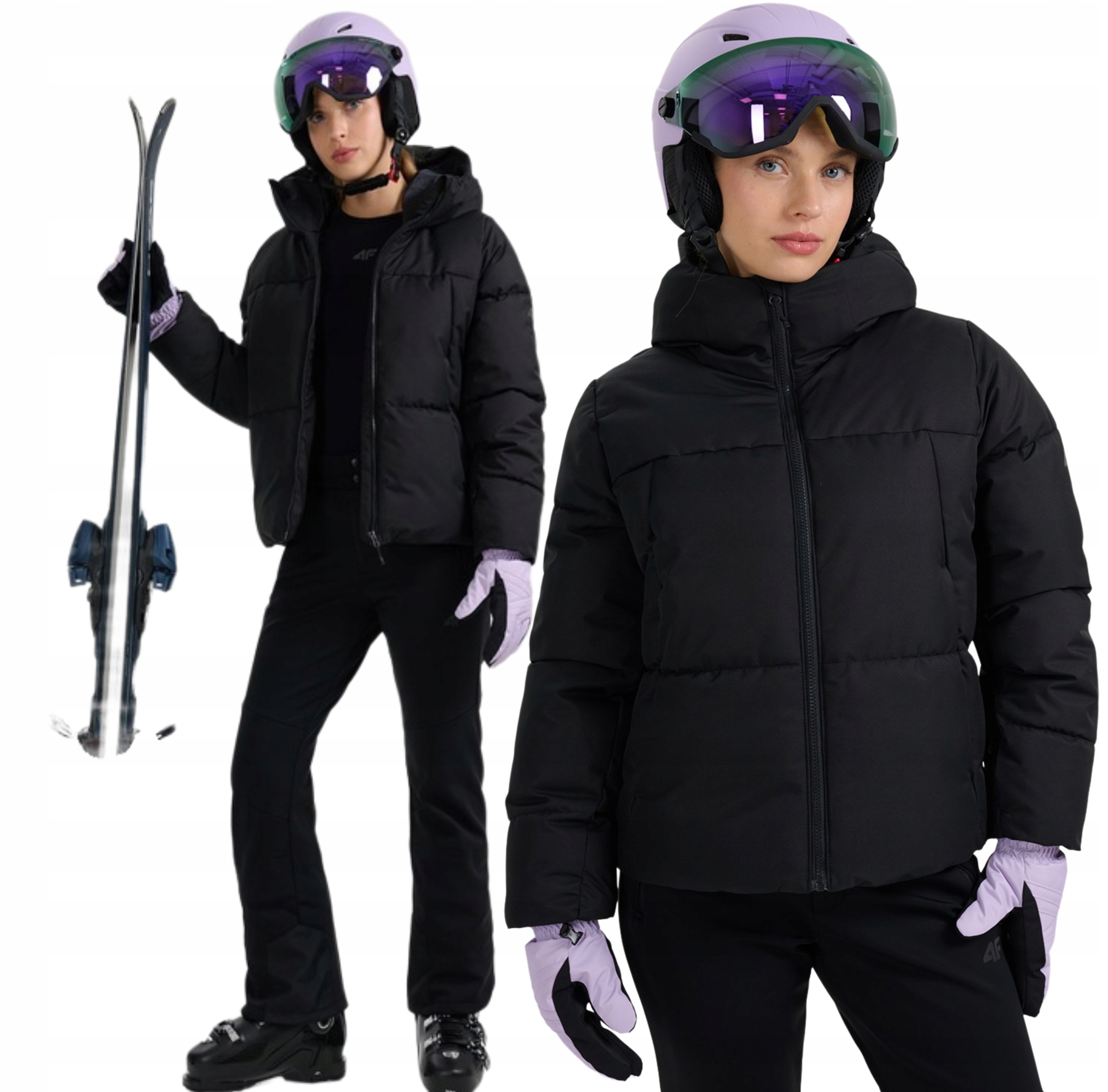 Damska kurtka narciarska membrana 5000 zimowa TTJAF0808 L