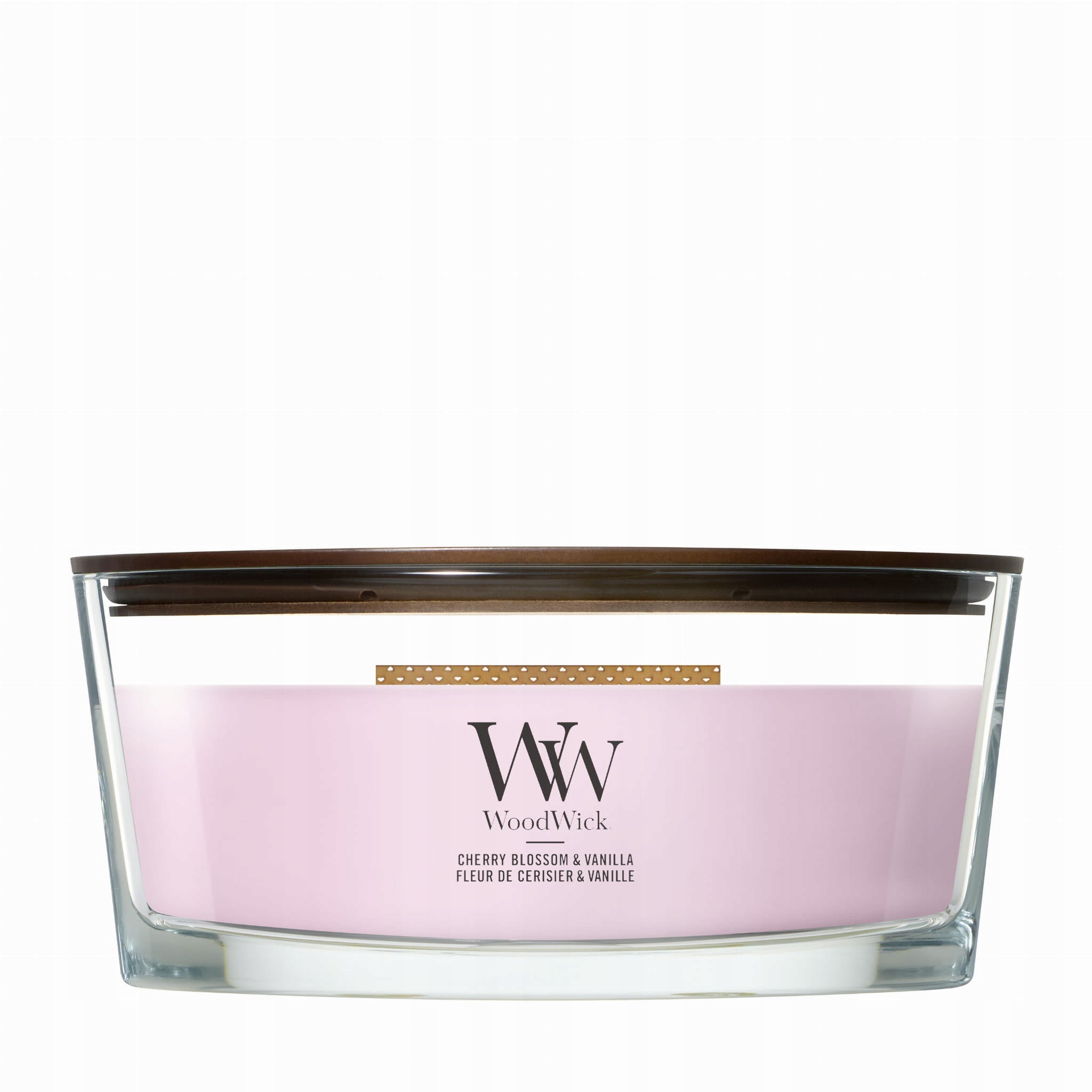 Vonná svíčka elipsa WoodWick Cherry Blossom & Vanilla