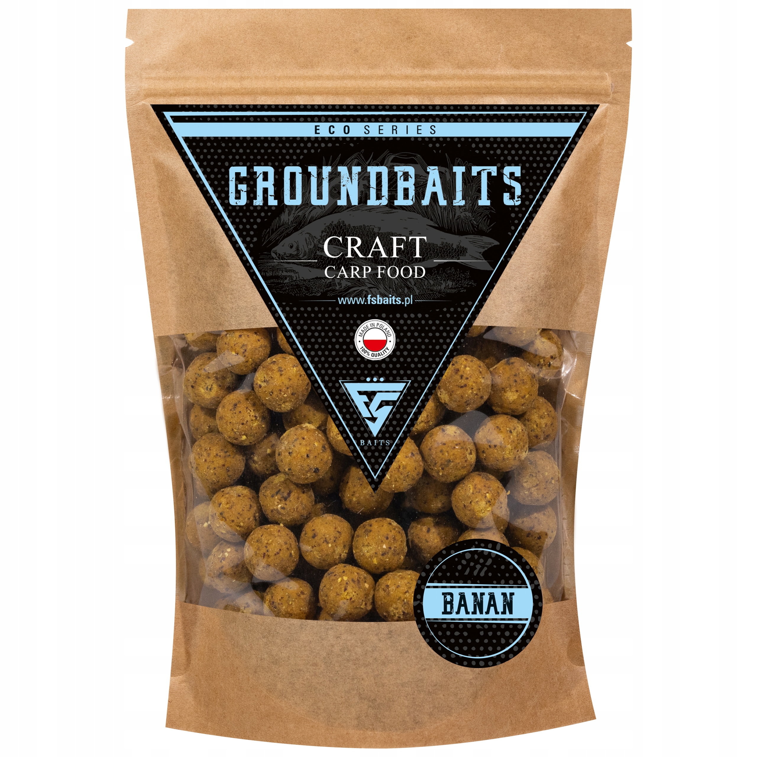 Fs Baits Groundbaits Banan Kulki Proteinowe Zanętowe 1 kg 24 mm