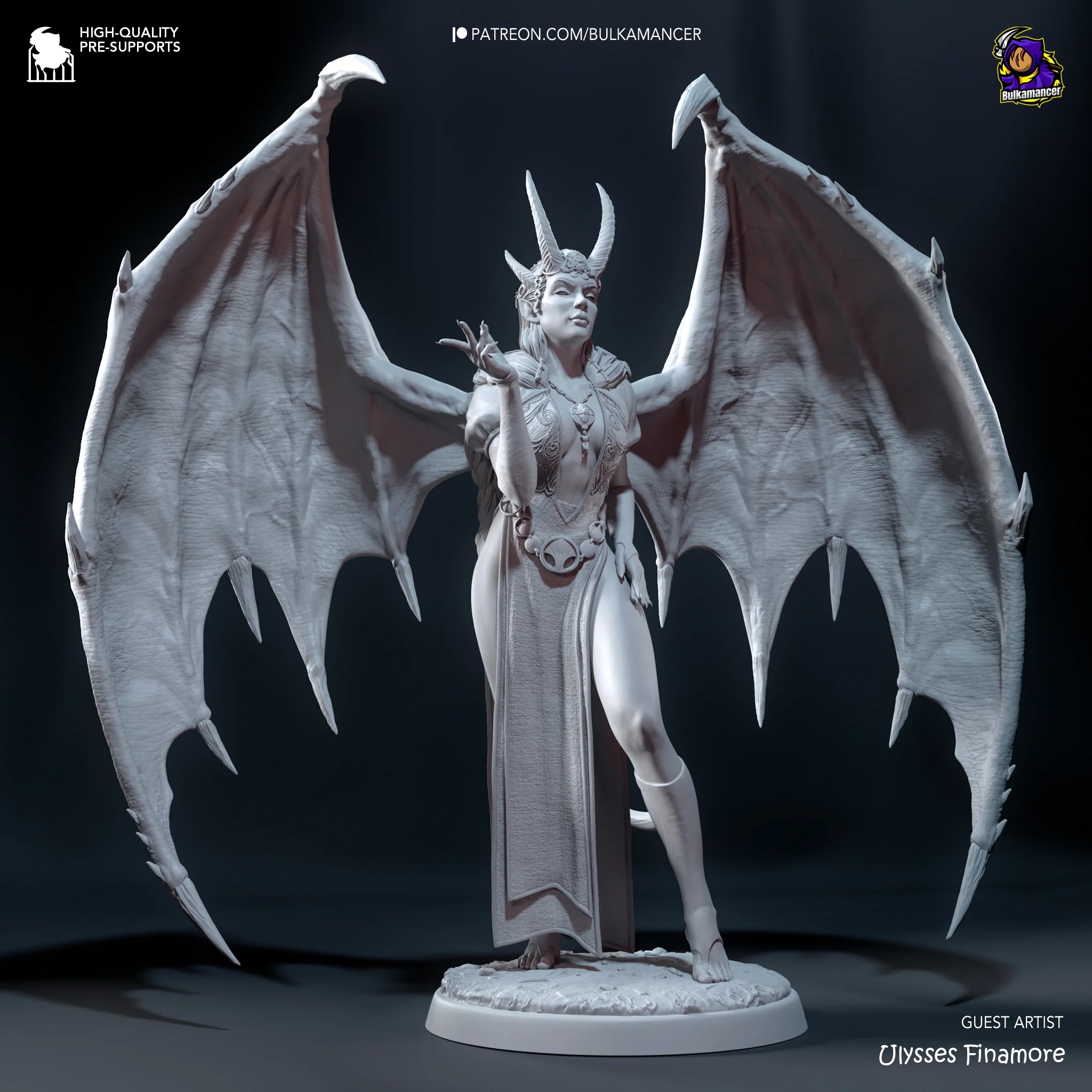Figurka Mizora Baldur's Gate 3 Bulkamancer Sculpts 3D tisk