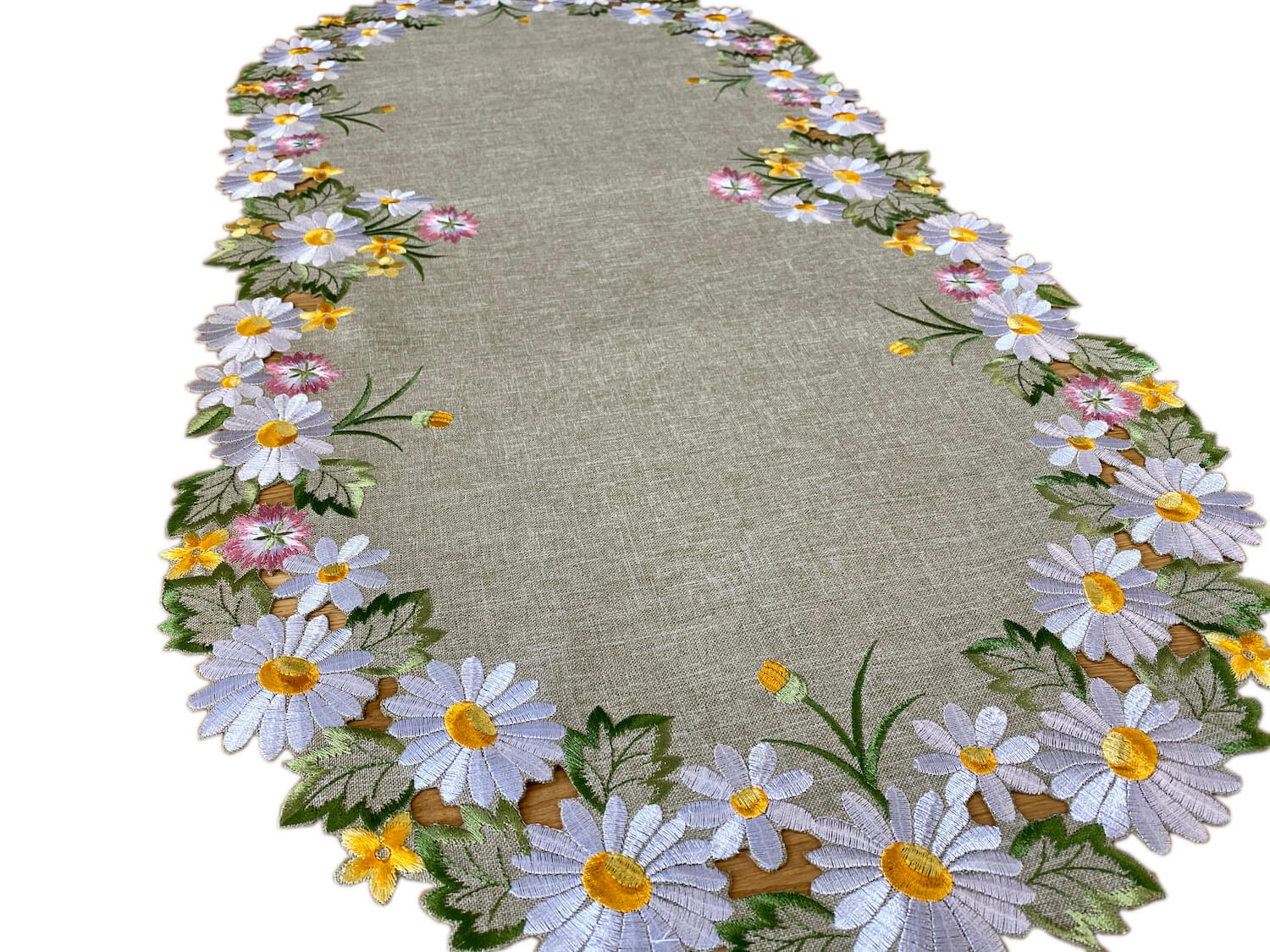 

Bieżnik owalny 50x100 cm Kwiaty
