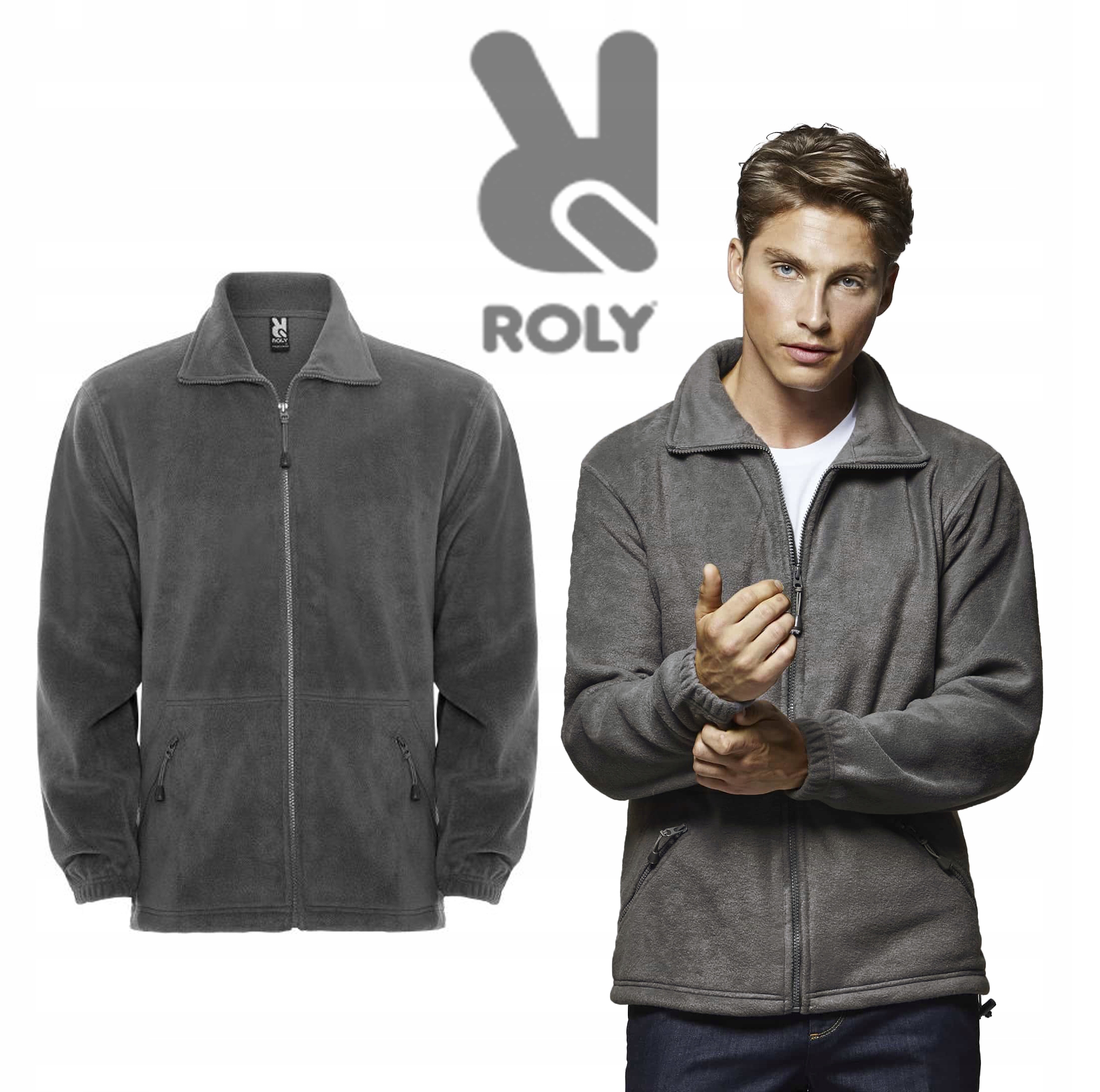 

Bluza Polarowa polar Rolly miękki Szary na zamek L