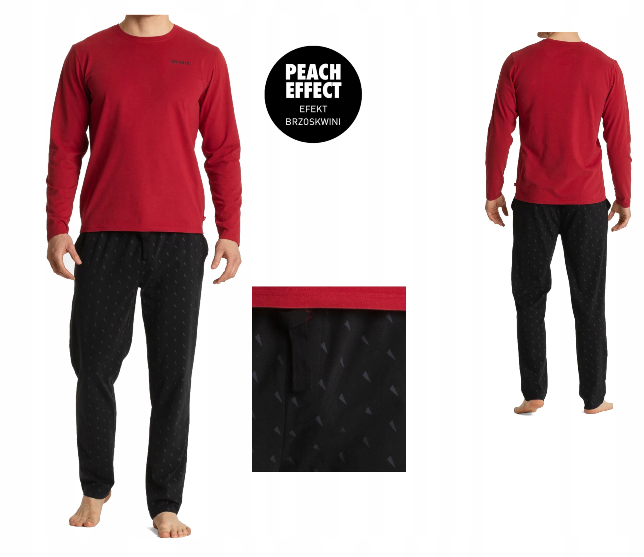 Atlantic pánské pyžamo NMP-361 dlouhý rukáv dlouhé kalhoty XXL