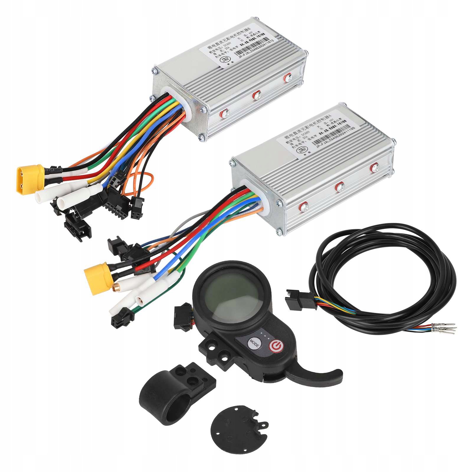 Sada elektroniky 2WD 2x regulátor 60V 25A displej s manžetou kabel