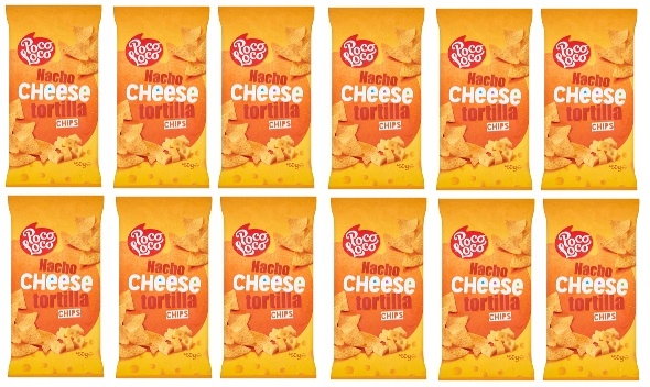 12x 450g Poco Loco tortilla chips serowe Karton