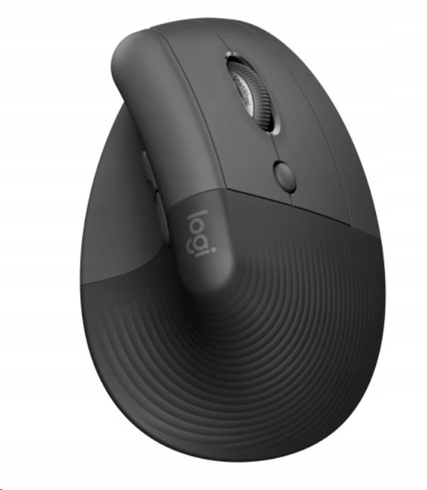 Logitech Lift Vertical Ergonomic Mouse, graphite/ black 910-006473