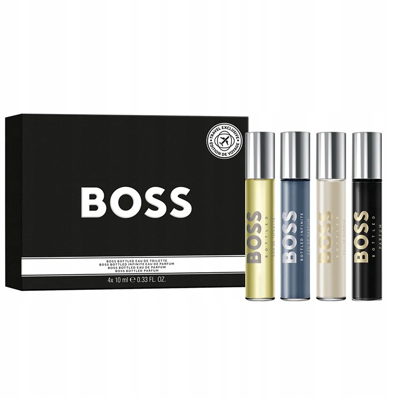 Hugo Boss Travel Exclusive sada miniaturek parfémů pro muže 4x10 ml