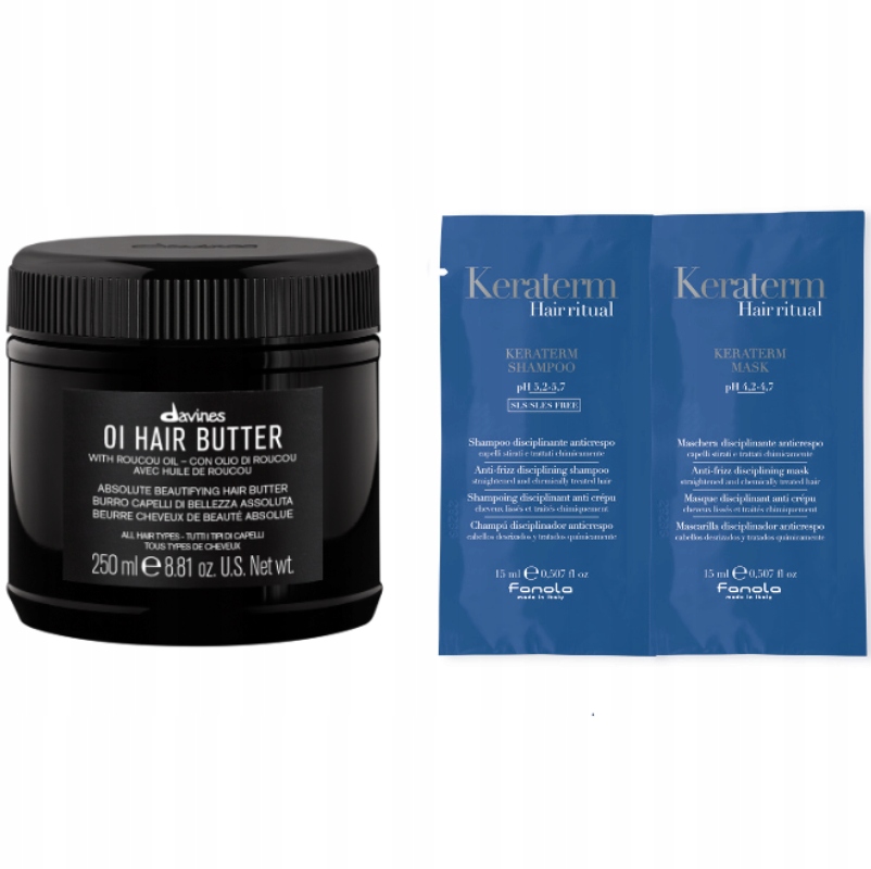 Davines Oi Hair Butter máslo 250 ml regenerační vzorek 2x 15 ml Bonus