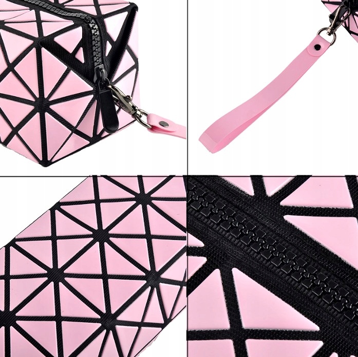 Kuferek kosmetyczka wodoodporna diamentowa piórnik Czarna uchwyt torebka Model 5904555957206