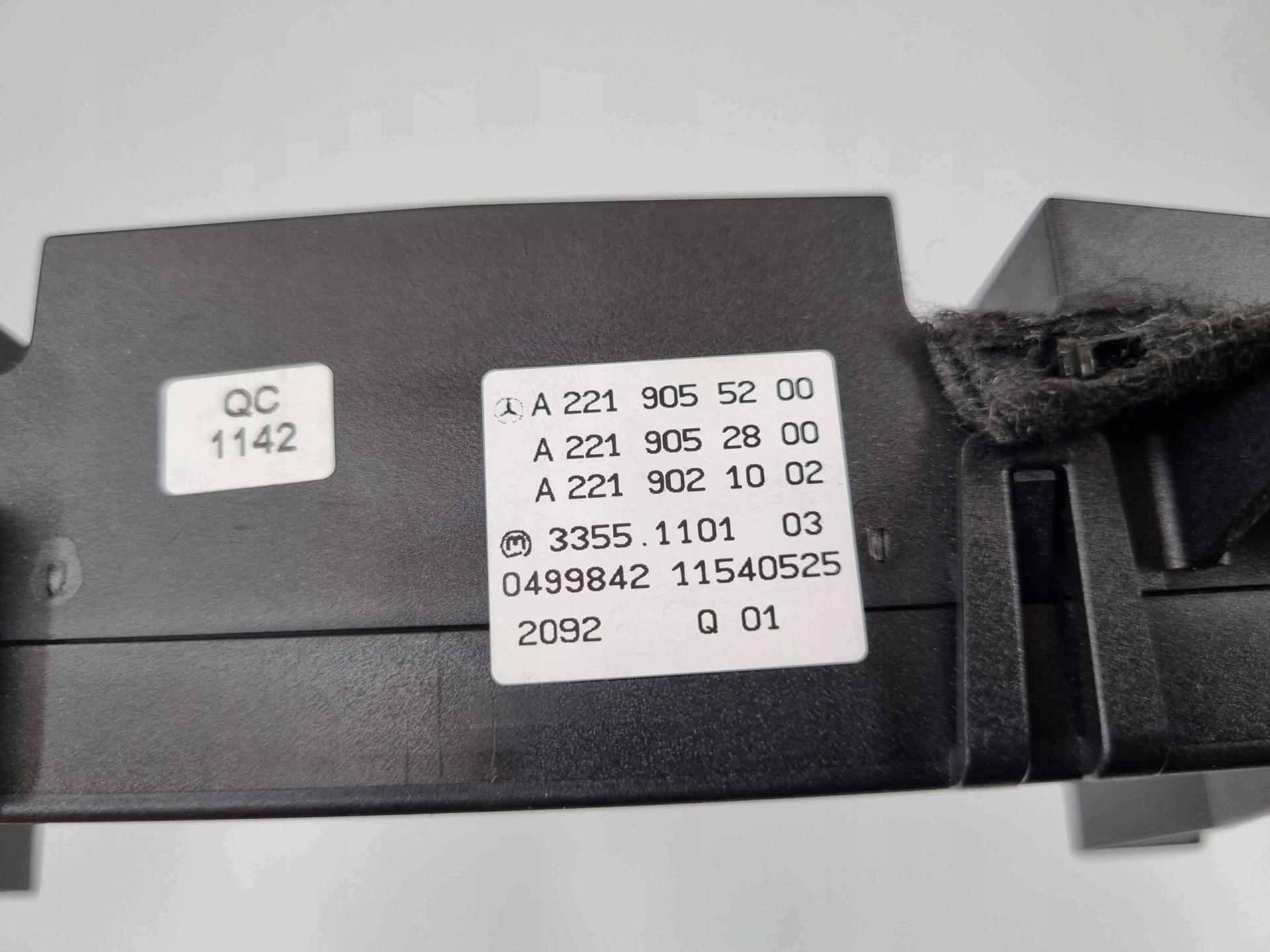 control panel of the air conditioning Mercedes-Benz S W221 facelift 2012