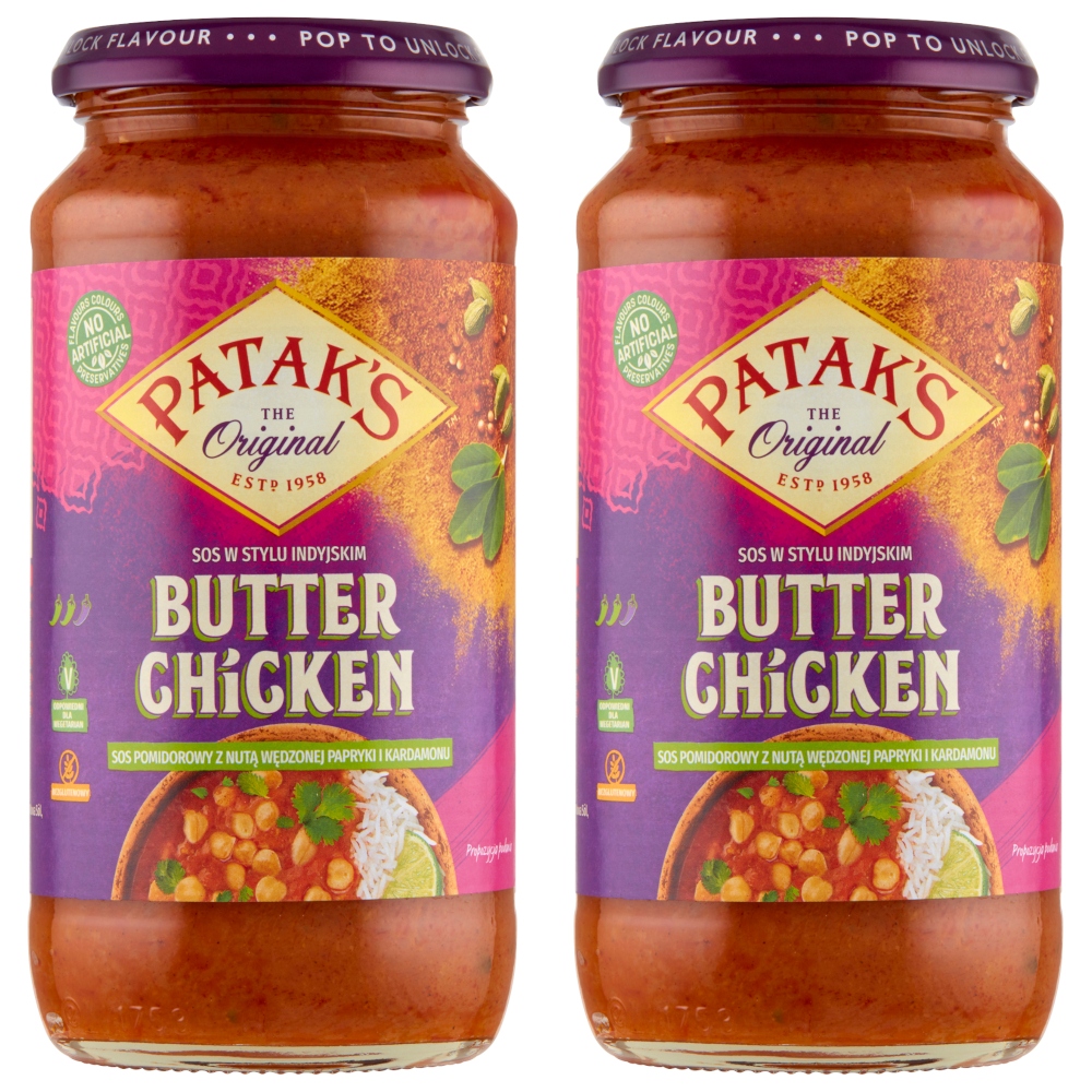 

Patak's Sos maślany kurczak butter chicken 2x450g