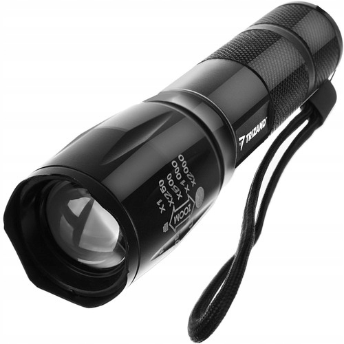 LATARKA 2w1 CREE LED + UV ZOOM TESTER KLIMATYZACJI Model PROFESJONALNA LATARKA TAKTYCZNA SZPERACZ SURVIVAL