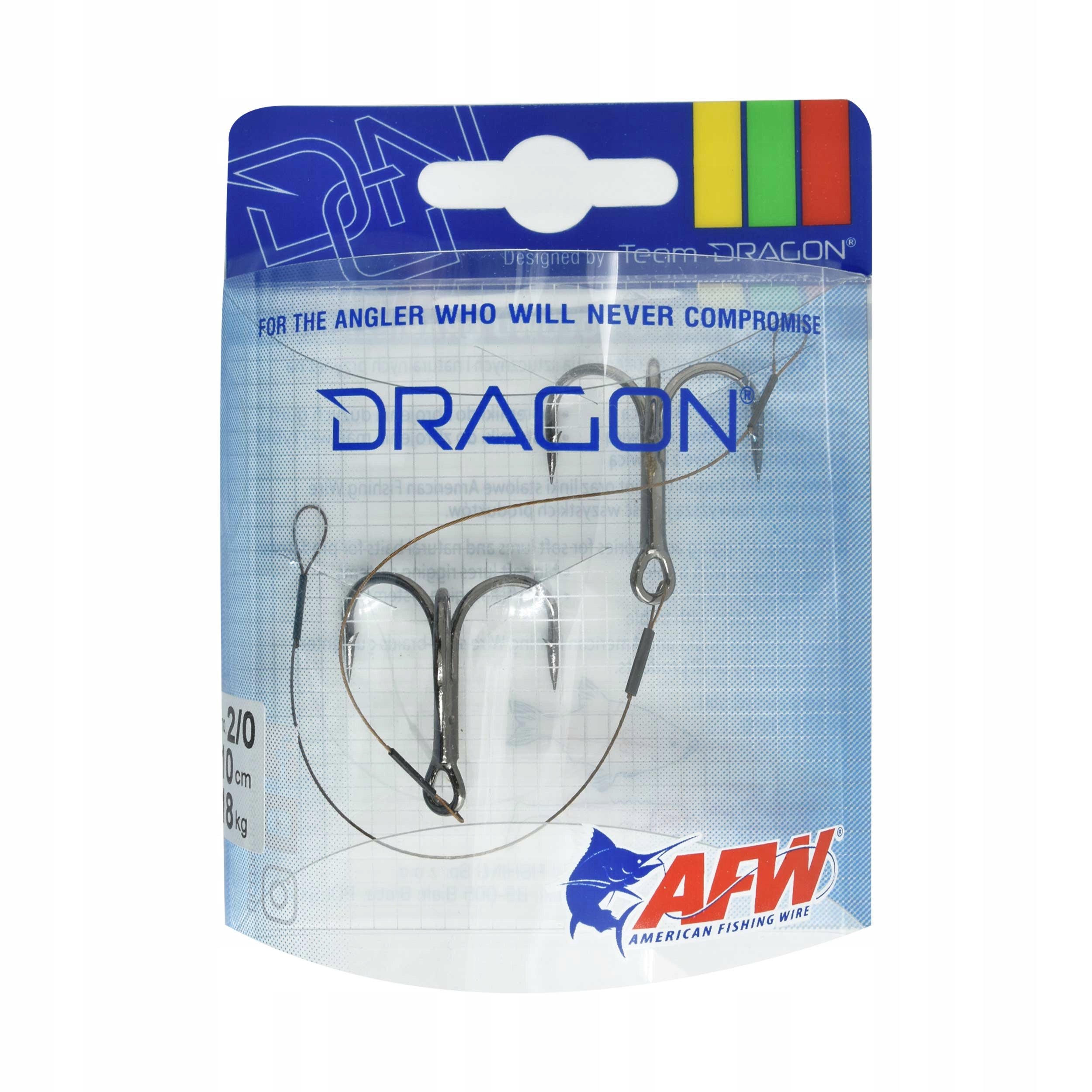 Dozbrojka Dragon 1x7 Surfstrand rozm.2/0 18kg 10cm 2szt. stalowa