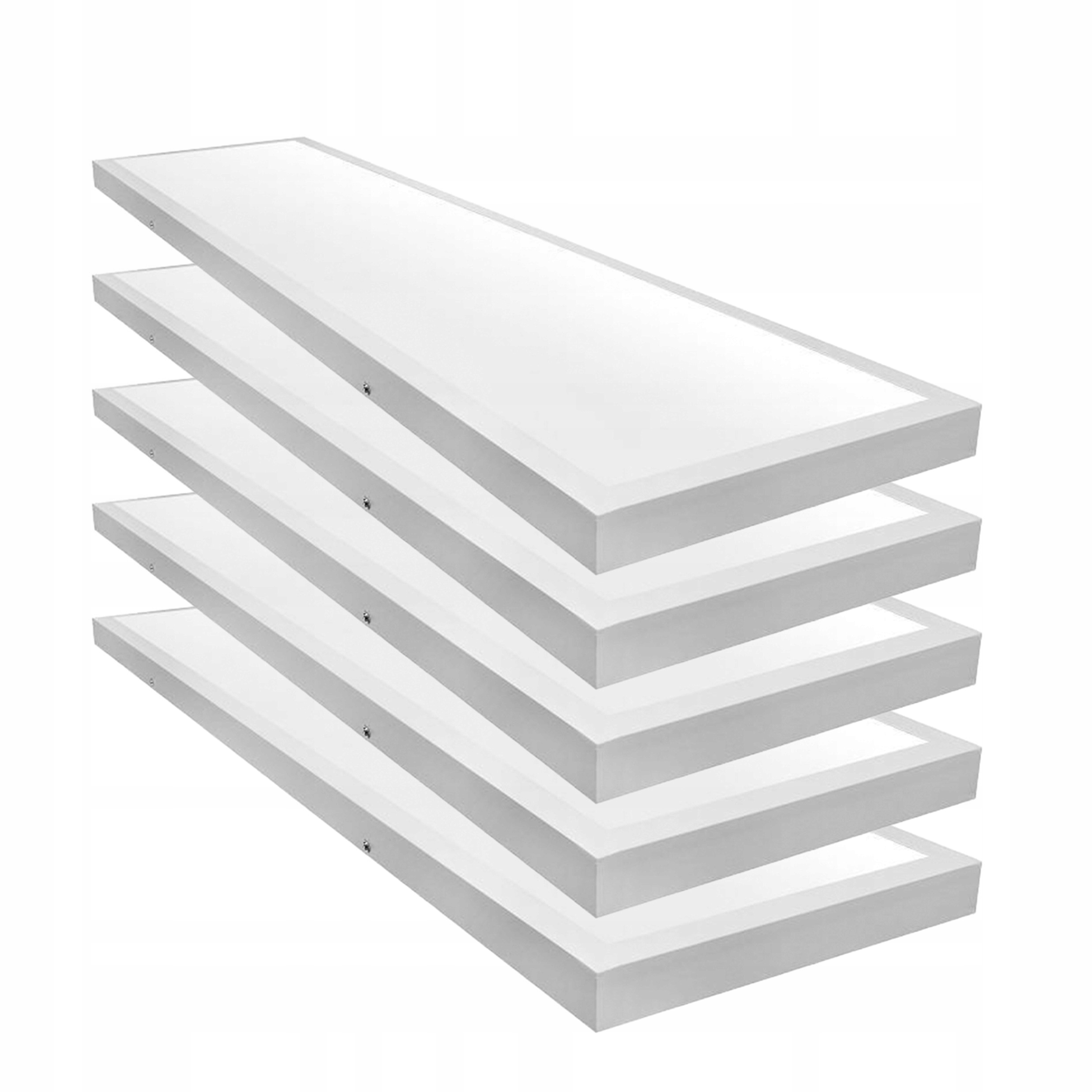 5 x Panel Led Sufit 60W Natynkowy 120 x 30cm Plafon Biały
