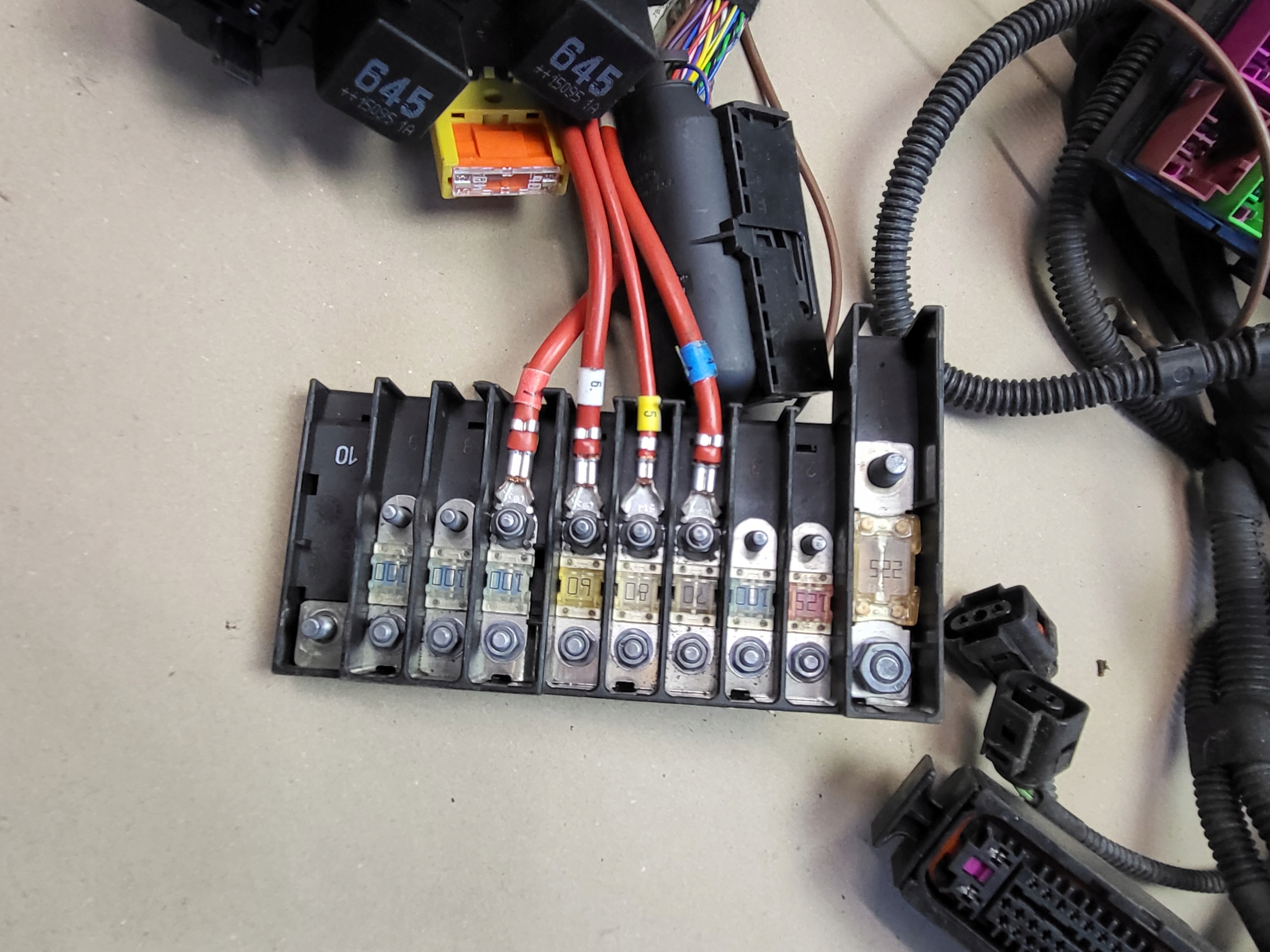 bundle wiring cables relay 503 VW MULTIVAN T5 LIFT 2.0 BI TDI OE EU