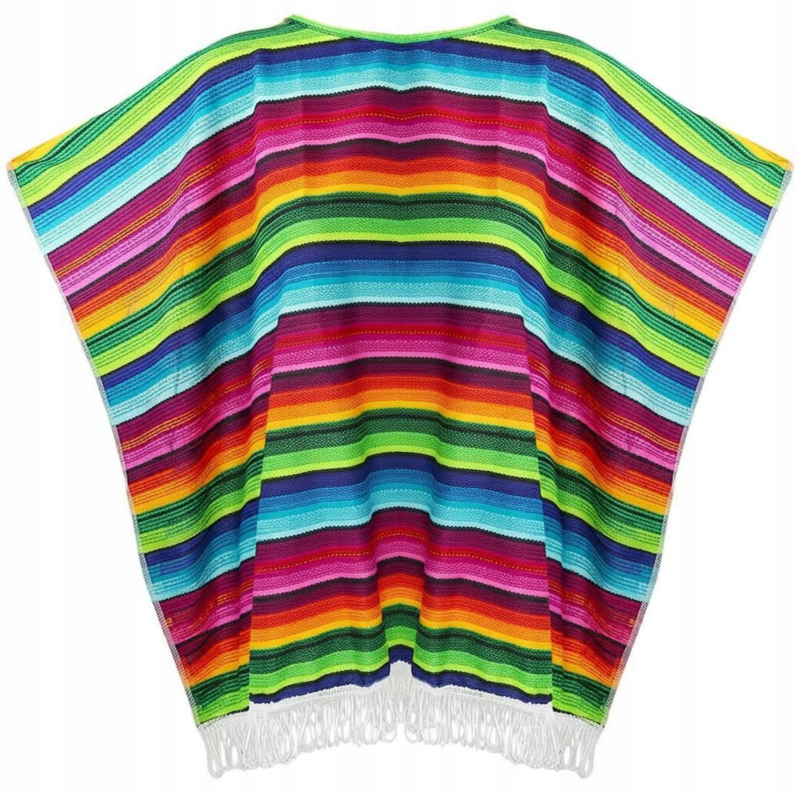 Meksykańskie Ponczo Tradycyjny Design Meksykańskie Serape Poncho Pojedynczy Rozmiar Pasuje