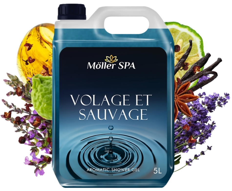 Möller Spa Volage Et Sauvage Sprchový Gel S Vůní Parfému Pro Muže 5 L